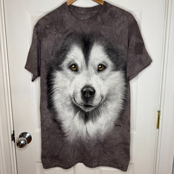 The Mountain Husky Dog Large Graphic Tie Dye Tshirt Vincent Hie 2013 Size Medium - Picture 7 of 7